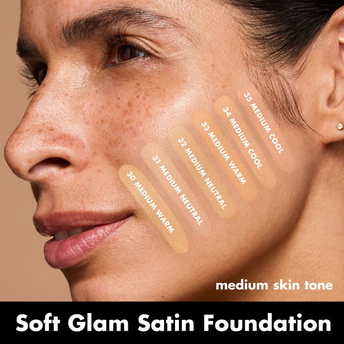 Soft Glam Satin Foundation, 31 Medium Neutral - medium with neutral undertones