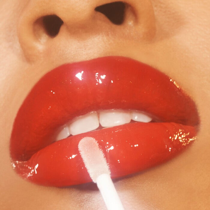 Applying Clear Lip Gloss