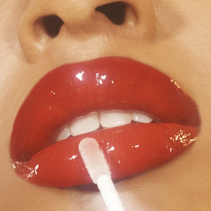 Applying Clear Lip Gloss