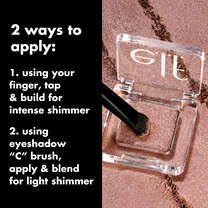 Fine as Fleck Glitter Eyeshadow, Champagne Showers - Peachy Beige with Champagne Sparkle