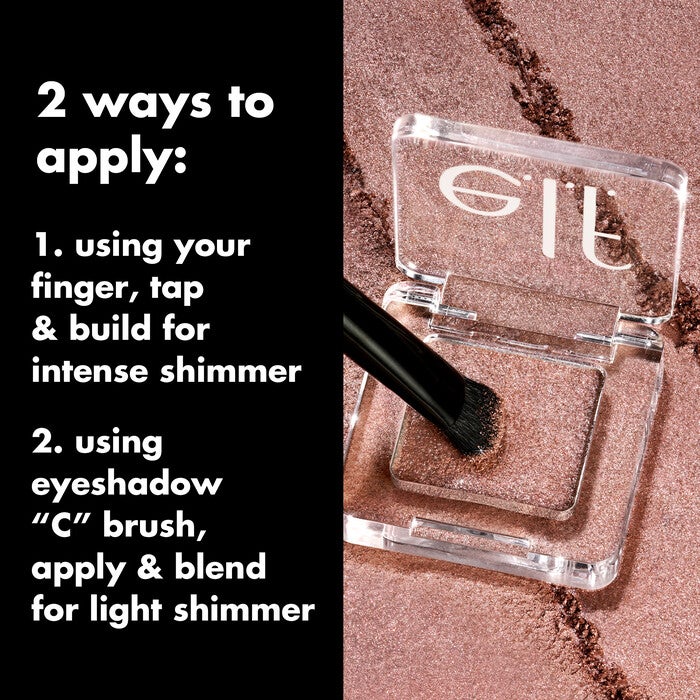 Fine as Fleck Glitter Eyeshadow, Champagne Showers - Peachy Beige with Champagne Sparkle