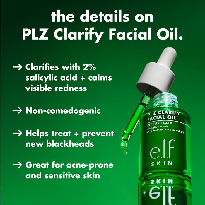 PLZ Clarigy Non Comedogenic Face Oil Helps Treat and Prevent Black Heads