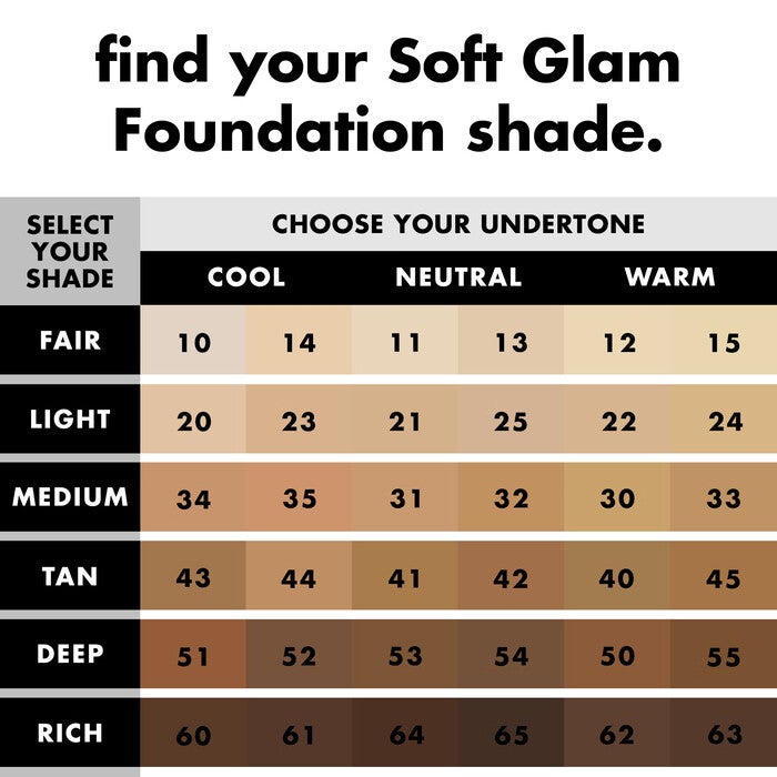 Soft Glam Satin Foundation, 10 Fair Cool - fair with cool undertones