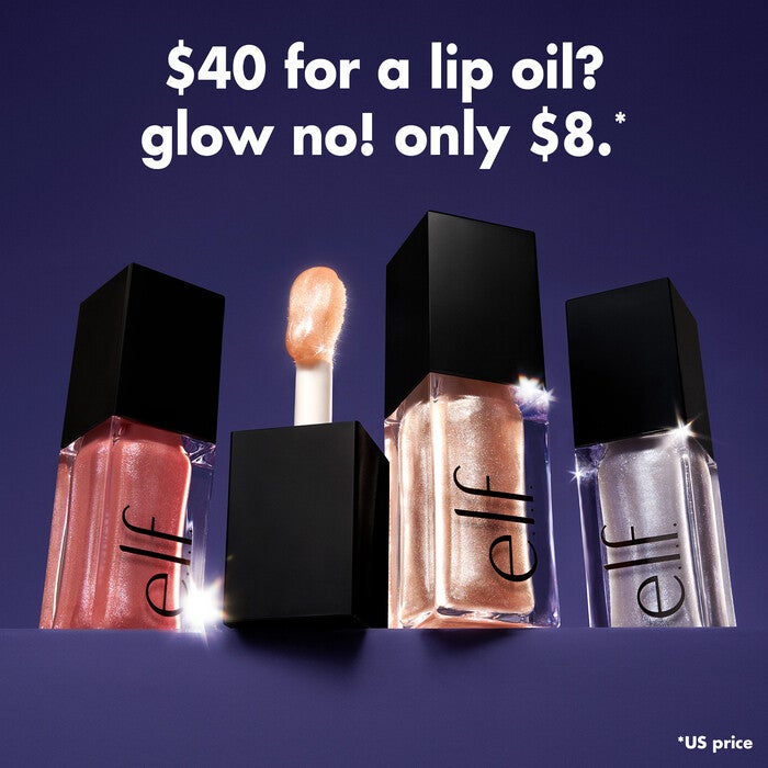Glow Reviver Lip Oil Glimmer, Candy Coded - Milky Pink + Multicolor Pearl