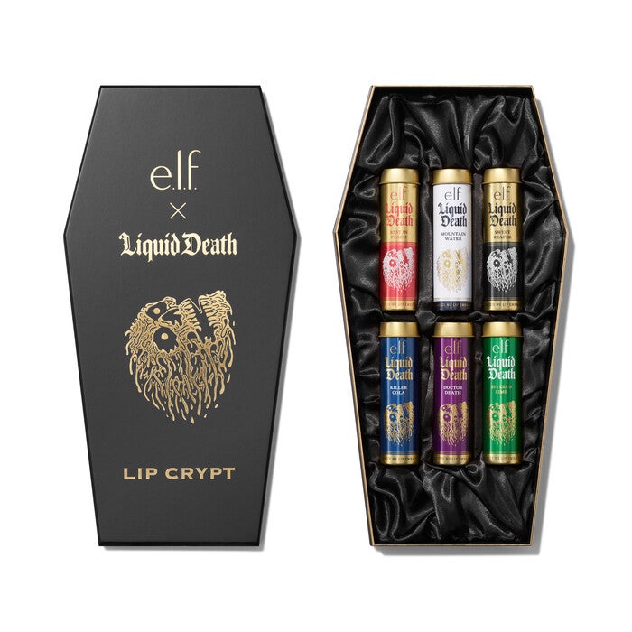 e.l.f. x Liquid Death Lip Crypt Vault,