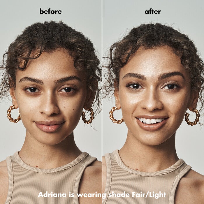 before and after halo glow liquid filter shade