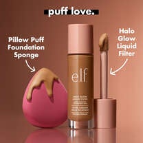Pair the Pillow Puff Foundation Sponge with Halo Glow Liquid Filter
