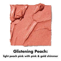 Multi-Use Light Peach Makeup Stick - Glistening Peach Swatch
