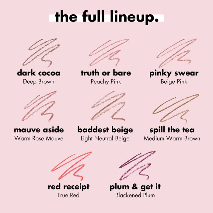 e.l.f. Cream Lip Liner Shades