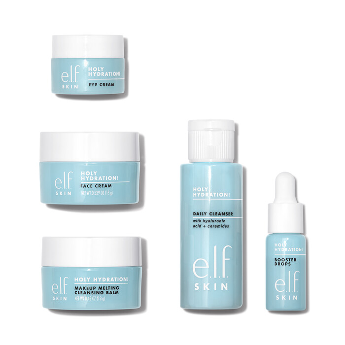 elf SKIN Hydrated Ever After Skincare Mini Kit, Cleanser, Makeup Remover,  Moisturizer & Eye Cream For Hydrating Skin, TSA-friendly Sizes