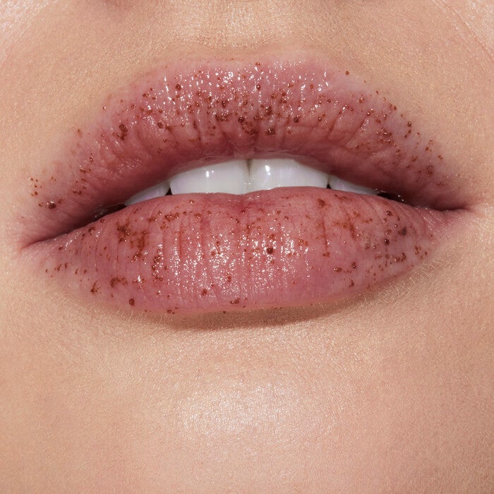 Lips with Brown Sugar Flavored Lip Exfoliator