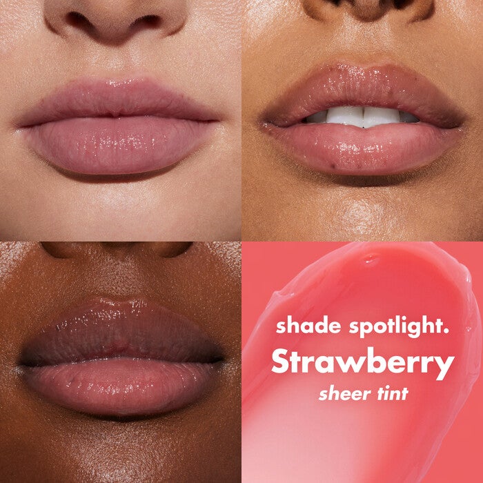 Squeeze Me Strawberry Lip Balm Lip Chart