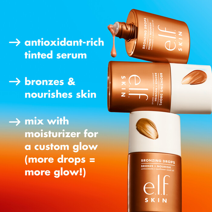 Bronzing Drops, 2 - Pure Gold with Yellow Gold Shimmer - Light to Tan Skin Tones