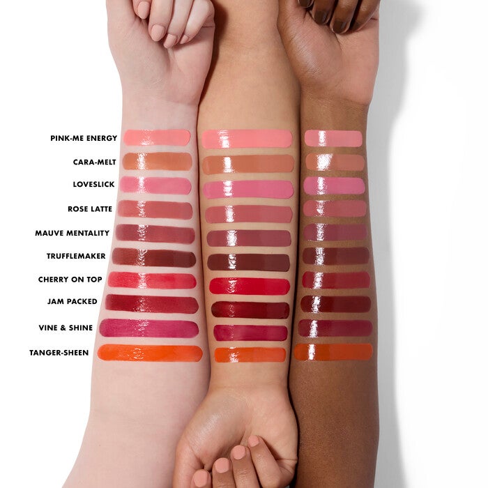 Glow Reviver Slipstick Lip Oil Stick Arm Swatches Shade Chart