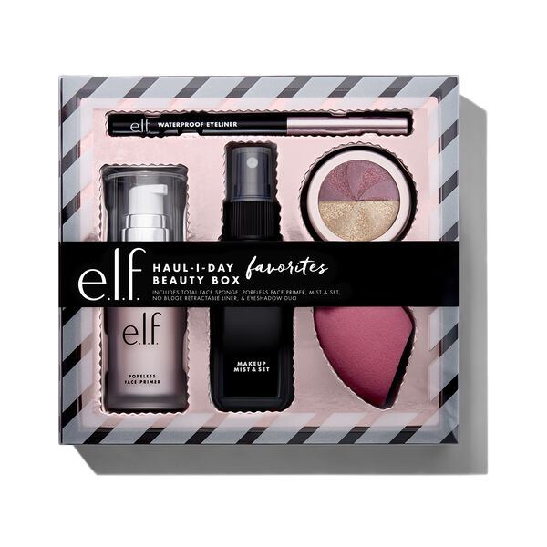 e.l.f. Cosmetics Haul-i-day Favorites Beauty Box - Vegan and Cruelty-Free Makeup - Holiday Gift Sets