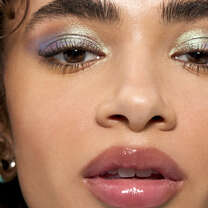 Honey Talks Brown Lip Oil On Model