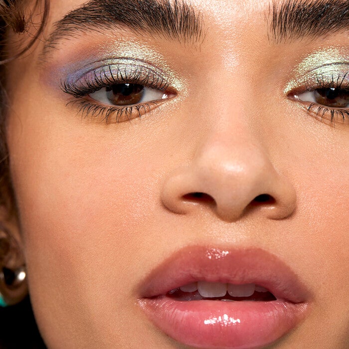 Honey Talks Brown Lip Oil On Model