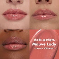 Mauve Shimmer Lip Plumper on Lips