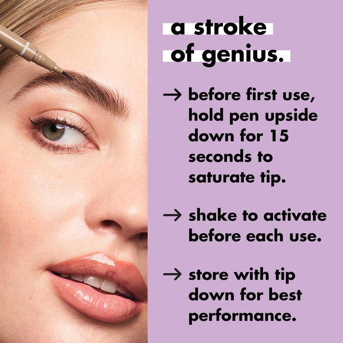 Holy Strokes Micro-Fine Brow Pen, Neutral Brown
