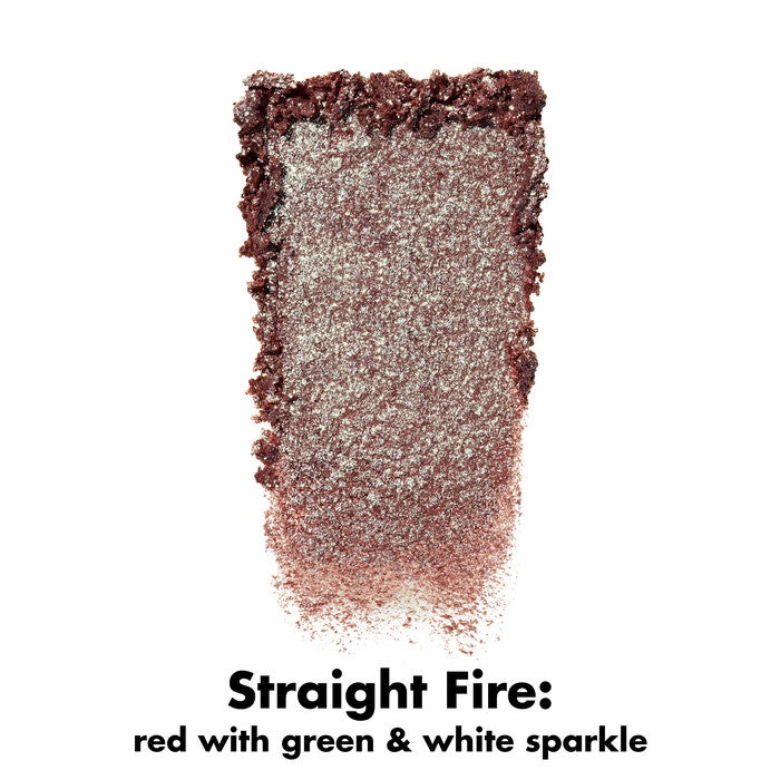 Red and Green with White Sparkle Eyeshadow