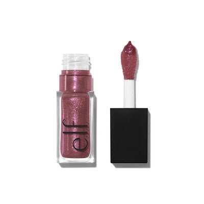 Glow Reviver Lip Oil Glimmer, Divine Wine - Berry + Pink Pearl e.l.f. Divine Wine Berry Glow Reviver Lip Oil Glimmer