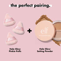 Pair Powder Puff with Halo Glow Setting Powder