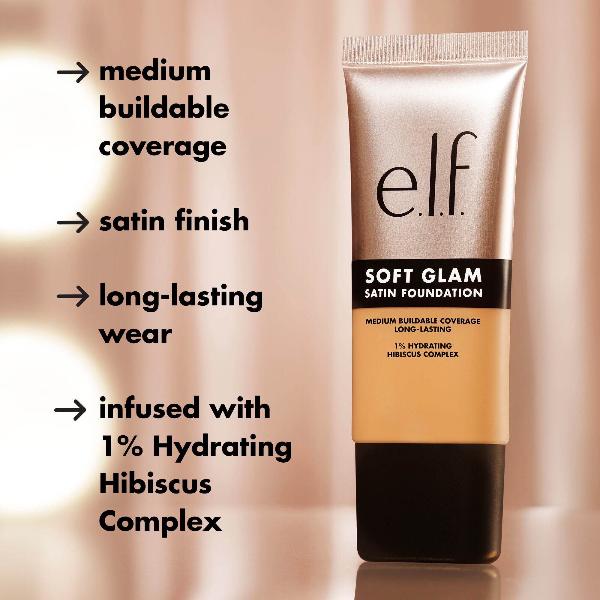 Soft Glam Satin Foundation, 65 Rich Neutral - rich with neutral undertones