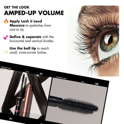 Get the Look By Applying Lash It Loud Mascara: Define and Separate Lashes