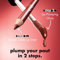 Lip Plumping Gloss, Pink Cosmo - Pale beige-pink shimmer