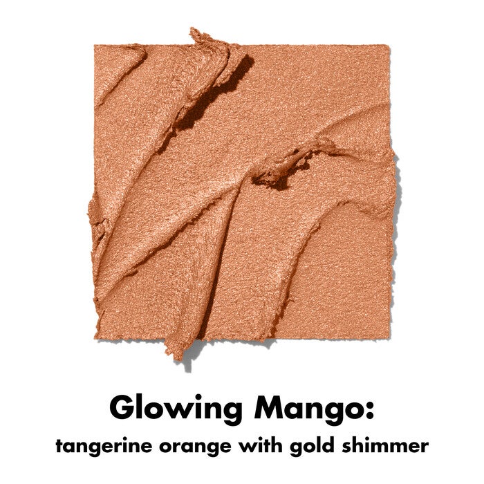Glowing Mango Multi Stick Makeup Swatch - Tangerine Orange w/Gold Shimmer