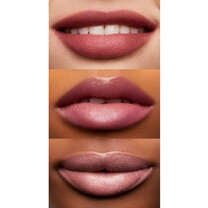 Joyful Pink Rose Lip Shine on Lips