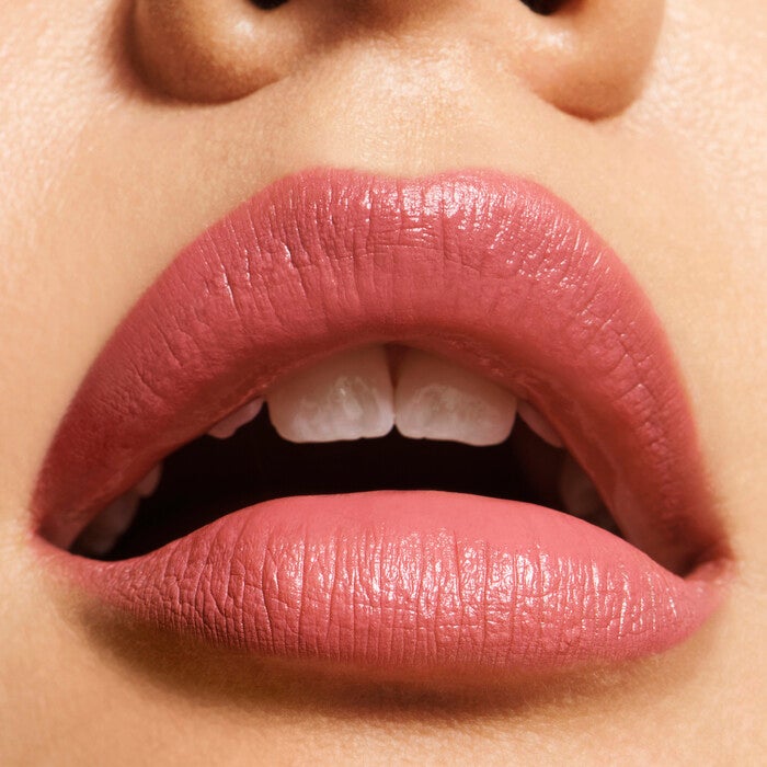 Effortless Dusty Mauve Lipstick on Lips