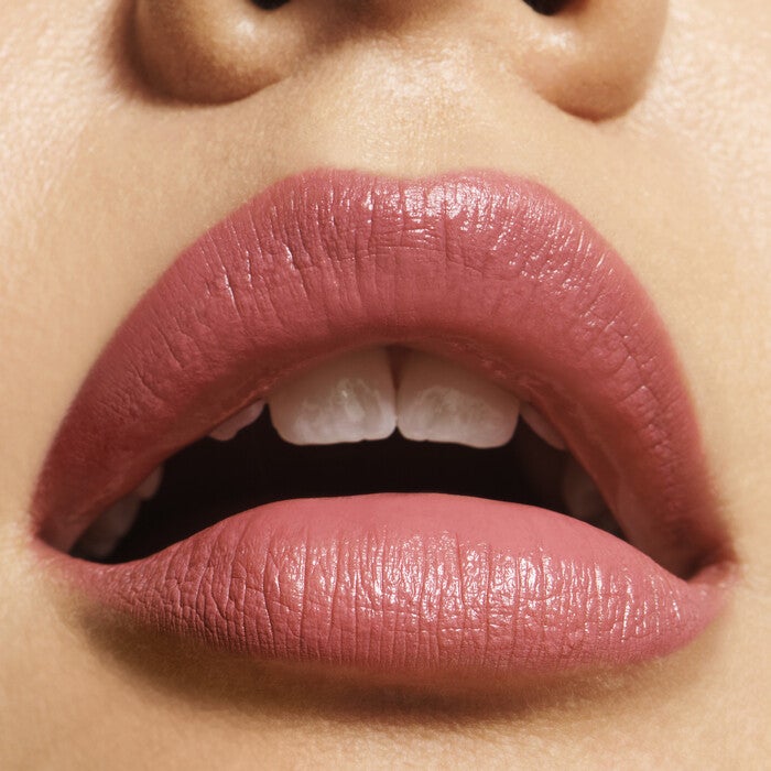 Effortless Dusty Mauve Lipstick on Lips