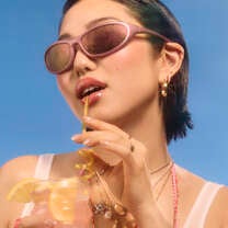 Glow Reviver Melting Lip Balm, new shade! Pink Lemonade - Sheer Pink w/ Gold Pearl