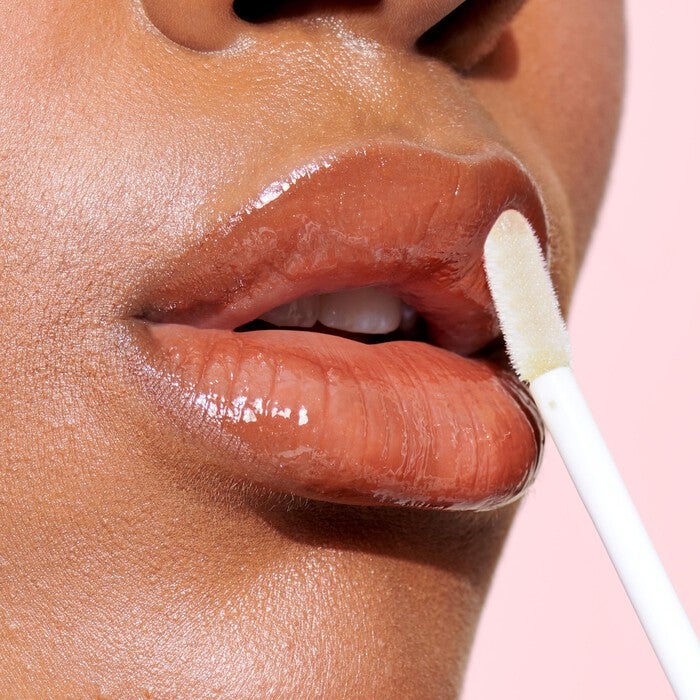Applying Clear Lip Lacquer