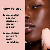 Halo Glow Angled Silicone Face Sponge, 
