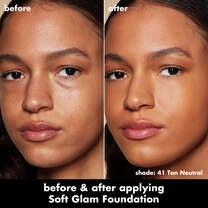 Soft Glam Satin Foundation, 41 Tan Neutral - tan with neutral undertones