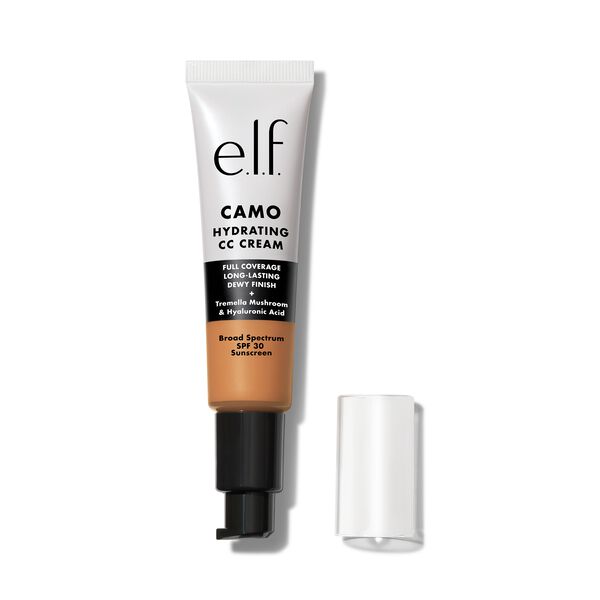 e.l.f. Cosmetics Camo Hydrating CC Cream In Tan 400 W - Vegan and Cruelty-Free Makeup