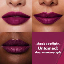 O FACE Satin Lipstick, Untamed - Deep Maroon-Purple