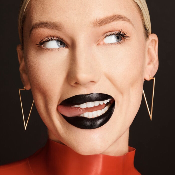 O FACE Satin Lipstick, All Night - Black