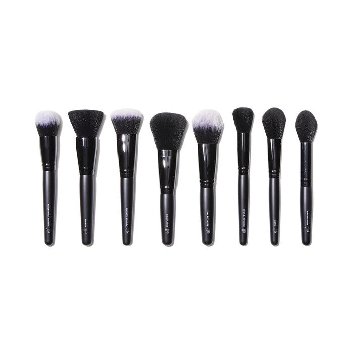 Loose Powder Brush - Professional Makeup Tool - Plastic Handle