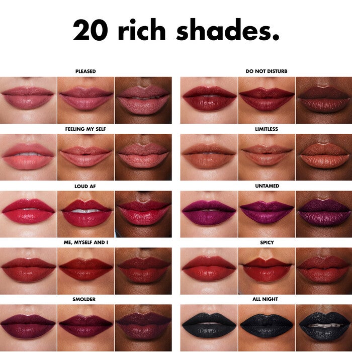 O FACE Satin Lipstick, No Regrets - Blue Red