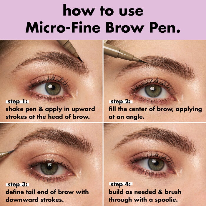 Holy Strokes Micro-Fine Brow Pen, Neutral Brown