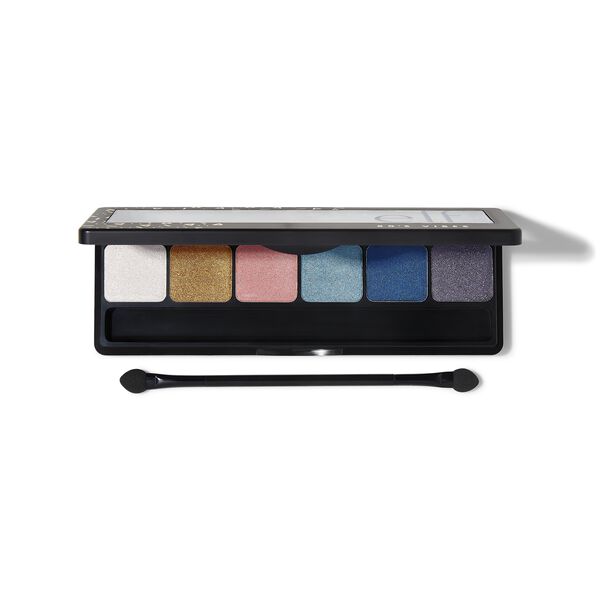 Channel the radical, vibrant 80's with this lustrous eyeshadow palette. These 6 bold shimmer shades are formulated to be silky smooth, ultra blendable and luminous to make your glam-rocker dreams a reality. e.l.f. Cosmetics 80's Vibes Eyeshadow Palette. e.l.f. Cosmetics 80's Vibes Eyeshadow Palette. All e.l.f. products are Vegan and Cruelty Free