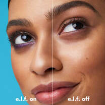 Before and After Using e.l.f. Off Liquid Makeup Remover