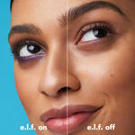 Before and After Using e.l.f. Off Makeup Remover