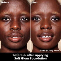 Soft Glam Satin Foundation, 55 Deep Warm - deep with warm undertones