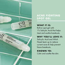 Roll on acne spot gel with 1% salicylic acid