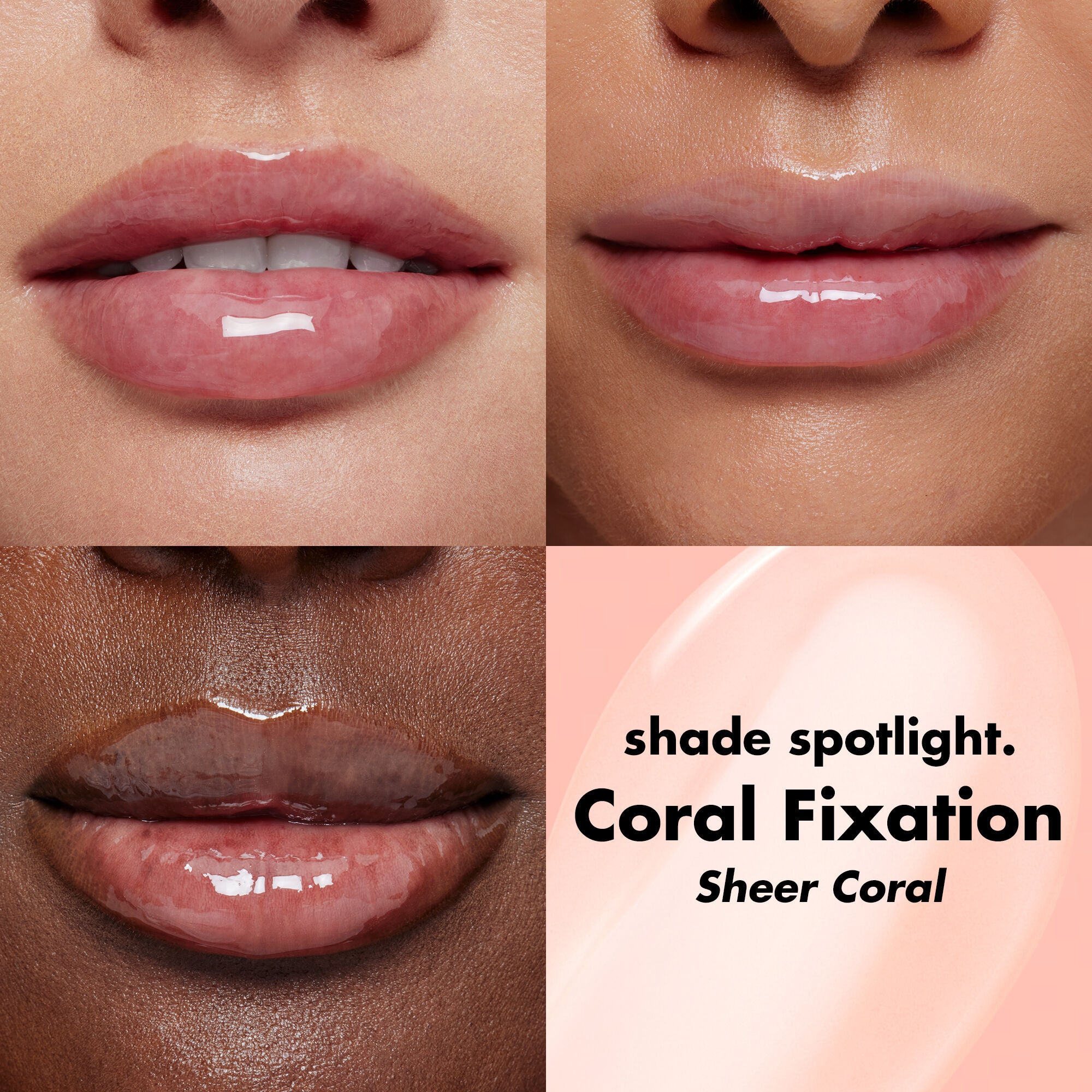 Glow Reviver Lip Oil, Coral Fixation -Sheer Coral