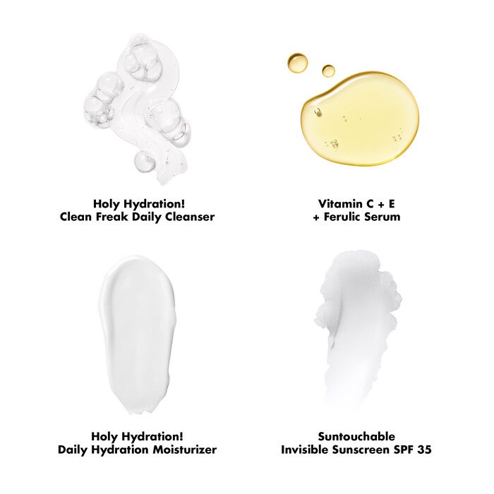 Wake the e.l.f. Up Skincare Product Swatches